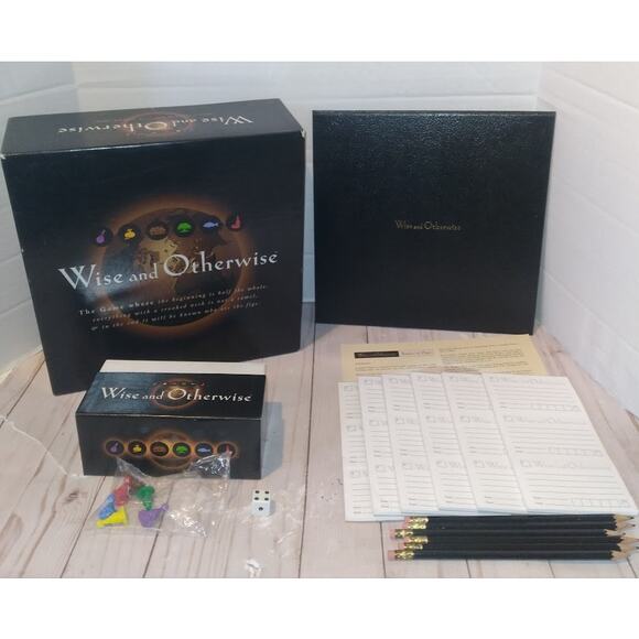 Wise and Otherwise Party Bluffing Trivia Game Complete in Great Condition